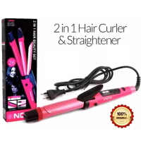 Besar Catok Rambut Nova Pemanasan Cepat 2 In 1 Curly Catokan Pengeriting 2in1