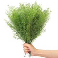 Artificial Plants Wreath Christmas Decoration Pine Needle Branches Plastic Greenery Home Garden New Year Party Gift Box Decor
