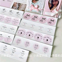 ⋆° (có sẵn - sticker tròn - 4cm/1sticker) set 36 nhãn dán tem niêm phong sticker nơ mix, phụ kiện gó