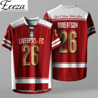 เสื้อเจอร์ซีย์ลิเวอร์พูล FC ปรับแต่งได้ รุ่น NFL ของ LFC เสื้อยืดเจอร์ซีย์ สำหรับผู้ชาย ไวรัลบน TikT