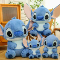 Patung Stitch bulu arnab baharu rentas sempadan, patung Stitch kartun bersaiz besar