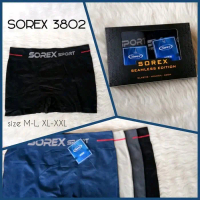 Celana Dalam Boxer Sorex isi 2, CD Boxer Pria Sorex 3802 Katun Nyaman