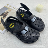 crocscrocs Summer Batmobile Winged Black Crocs eva Resin material sandals for men women and children