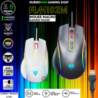 [พร้อมส่ง] GAMING NUBWO NM102M RGB LIGHTING ERGONOMIC DESIGN  Gaming Macro Mouse เมาส์ มาโคร เกมมิ่ง