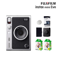 FUJIFILM 富士 Instax Mini EVO 混合式數位拍立得相機 原廠公司貨(原廠皮套40張底片相冊..豪華組)