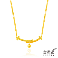 【金緻品】雙11 黃金項鍊 一笑傾城 1.65錢(純金套鍊 微笑項鍊 圓弧 弧度 笑臉 純金項鍊 垂墜 垂吊)