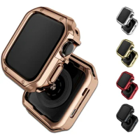 Cover for Apple Watch Case 45mm 41mm 44mm 40mm 42mm 38mm TPU bumper Accessories Screen Protector iWatch Series 7 6 5 4 3 SE 8 9