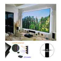 XY Screens ALR PET Crystal Projection Screen For UST Projector VAVA 4K AWOL LTV 2500 Samsung Premiere LSP9T