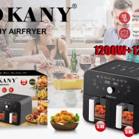 SOKANY10008 air fryer multifunctional double boiler 10L large capacity electric