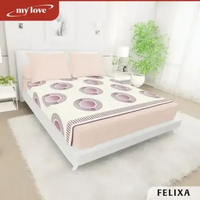 MYLOVE Sprei My Love King Fitted Bantal 4 ukuran 180x200 Sprei My love Bantal 4 Felixa