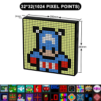 New LED Pixel Matrix Bluetooth Smart Display 64X64 RGB Digital Lamp Panel DIY Art Display Gaming Ani