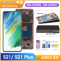 S21 Plus Super AMOLED Screen for Samsung Galaxy S21+ 5G G996B Lcd Display Digital Touch Screen with Frame for Samsung Galaxy S21