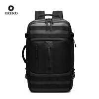 OZUKO Multifunction Backpack Men 15.6 inch Laptop Men Backpacks Large Capacity Fashion Male Mochila Waterproof Travel Bag New
