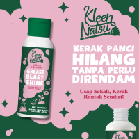 PEMBERSIH KERAK PANCI SERBAGUNA KLEENNATSU (FREE SIKAT) Penghilang Noda Alat Dapur Wajan Gosong Hita