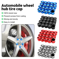 17/19/21mm Car Wheel Nut Caps Protection Covers Caps Anti-Rust Auto Hub Screw Cover Tyre Nut Bolt Exterior Decoration Accessory
