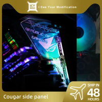 COUGAR Conqueror MOD Panel Transperant Chassis Plate Customize Side Cover For Cougar PC Case Cabinet AURA SYNC ROG DIY Refit