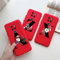 Phone Case For Huawei Mate 30 Pro 20 Pro 10 Pro Case Flower Letters Slim Matte Soft TPU Cover For Huawei Mate 30 20 10 Pro Cases