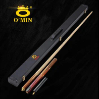 2022 New OMIN Snooker Cue 3/4 Jointed Snooker Cue Stick 9.5mm/10mm Tips with Snooker Cue Case Set 8405/8403