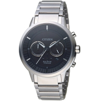CITIZEN 星辰錶 關鍵時機 Eco-Drive 鈦金屬腕錶 CA4400-88E -42mm-灰黑面鈦帶【刷卡回饋 分期0利率】
