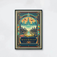 Dungeons and Dragons Game World Travel Poster Fantasy RPG Prints Canvas DnD Wall Art Pictures Home R