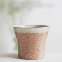 [日本製]   BISQUE 美濃燒 /GOKOU系列 手握豬口杯  (陶紅色)