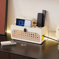 內地直送 - wifi路由器收纳盒客厅桌面电视机顶盒置物架无线网宽带光猫整理盒