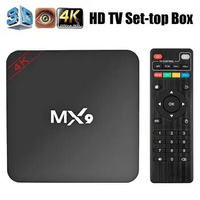 HD Flash Memory Video Equipments WiFi Multimedia Player Android 11.0 Smart TV Box Set Top Box WiFi Media Player MX9 TV Box