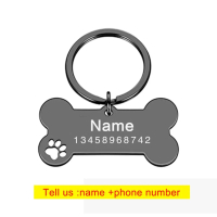 {DLGIFJIE} Anti-lost Personalized Pet Identity Tag Dog Collar Laser Engraved Logo Pet Identity Tag P