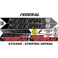 POLET STIKER DECAL STICKER ART SEPEDAH FEDERAL SEPEDA STICKER STIKER STRIPING