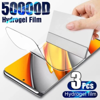 3PCS Hydrogel Film for Xiaom Poco X3 X4 X5 Pro Screen Protector Film For Poco X5 M5s M5 F5 F3 F4 GT M2s M4 Pro Not Glass