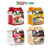 ACECOOK逸品泡麵系列(博多豚骨/札幌味噌/辛豚骨/黑蒜油)(4包/袋)【愛買】