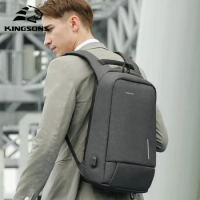 Kingsons 15 17 inch Men's Backpack Fashion Multifunction USB Charging Bags Laptop Backpacks Anti-theft And Water Repellent Bags