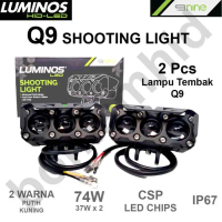 2Pcs Lampu LED Tembak Sorot LUMINOS Q9 Projektor Laser 2Warna 74W - Q9 2pcs