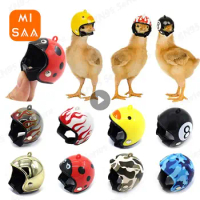 Funny Chicken Helmet Bird Protect Cap Sun Rain Protection Helmet DIY Small Pet Accessories Small Pet Protective Gear Supplies