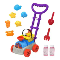 Bubble Mower Bubble Blowing Push Toys Beach Swimming Toys Automatic Push Toys for 3 4 5 6 7 8 Years Old Boys Girls Wedding Party