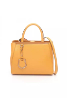 Fendi Pre-Loved Fendi PETITE 2JOURS Petit 2Jours Handbag leather Orange yellow 2WAY