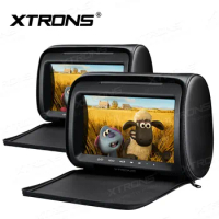 2x9" Headrest Car DVD Car Headrest DVD Headrest Car Monitor DVD with Buit-in HDMI Port &amp; Zipper Design and Detachable Cover