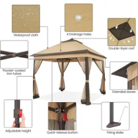 Canopy, 11x11 Pop Up Gazebo Outdoor Canopys Shelter, Instant Patio Gazebo Sun Shade Canopys Tent with 4 Sandbags, Canopy