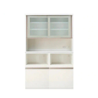 【NITORI 宜得利家居】◎組合式櫥櫃 電器櫃 LIGARE 120公分 白色 玻璃滑門(櫥櫃 組合式櫥櫃)
