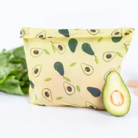 3 Pcs Beeswax Wrap Fresh-Keeping Bag Cloth Reusable Kitchen Food Fruit Vegetable Safety Customizable Eco-Friendly Storage Bags