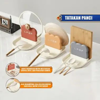 OEM SK-C1562 Tatakan Tutup Panci Sendok Masak Rak Dapur Minimalis / Holder Tempat Sandaran Panci Spa