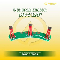 Transistor Kit Hall 3144 120° Papan PCB Modul Sensor Magnet Sepeda Listrik Roda Tiga 3144