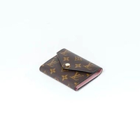 Dompet LOUIS VUITTON LV ROSALIE ECLIPSE BROWN ROSE PINK COIN WALLET 100% ORIGINAL