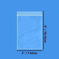 Zipper Bag 3\x4\" / Zip Lock Bag 7.62cm x 10.16cm / Resealable Transparent PE Plastik Ziplock Bag +-