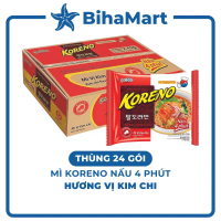 [THÙNG 24 GÓI] - PALDO - Mì nấu Koreno hương vị Kim chi, Mì Koreno kim chi Hàn Quốc, Mì kim chi Kore