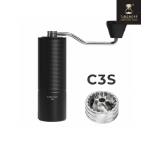【TIMEMORE 泰摩】全金屬栗子C3S 手搖磨豆機(鋼磨芯) /手沖咖啡/S2C660不鏽鋼磨芯/雙軸承/一體式金屬結構/MAVO/1zpresso