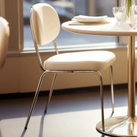 Nordic Modern Dining Chair Ergonomic Designer Office Vanity Kitchen Modern Dining Chair White Sedie Da Pranzo Home Furniture