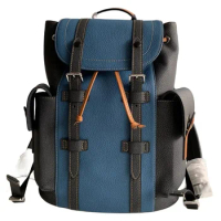 Leather men's backpack thick leather women's backpack high-capacity travel bag school backpack