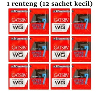 12 Sachet Kecil GATSBY Water Gloss | Treatment Hair Cream | Hair Styling MERAH WG Hyper Solid
