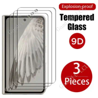 3PCS Protective Tempered Glass For Google Pixel Fold GooglePixelFold PixelFold G9FPL Screen Protector Cover Film